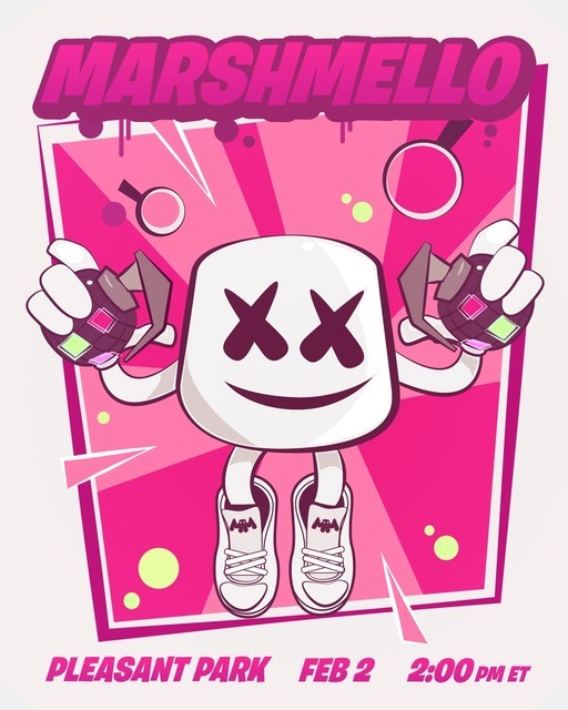 『フォートナイト』ゲーム内で行われた人気DJ「Marshmello」のライブ映像公開！エモートで大盛り上がり