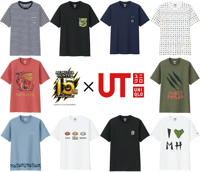 UTに『ストリートファイター』『モンハン』コラボデザイン登場！Tシャツの中で「昇龍拳ッ！」