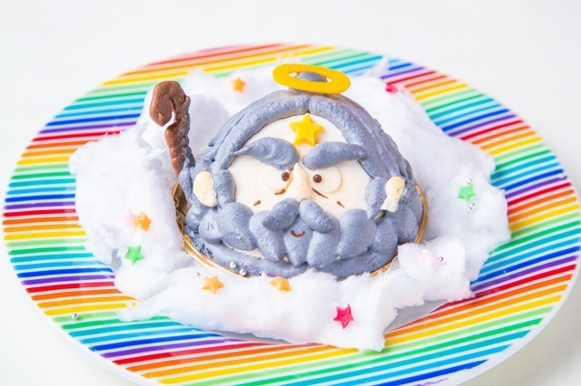 「スーパーゼウスケーキセット」（ドリンクつき）1,400円（税抜）（C）LOTTE/ビックリマンプロジェクト