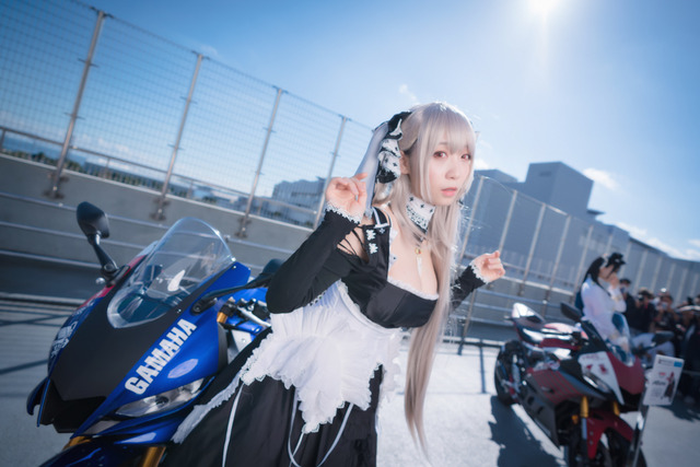 『アズレン』コラボバイクが「東京モーターショー」出展！人気コスプレイヤー・伊織もえ、大河もも、Toriiiが魅了【写真43枚】