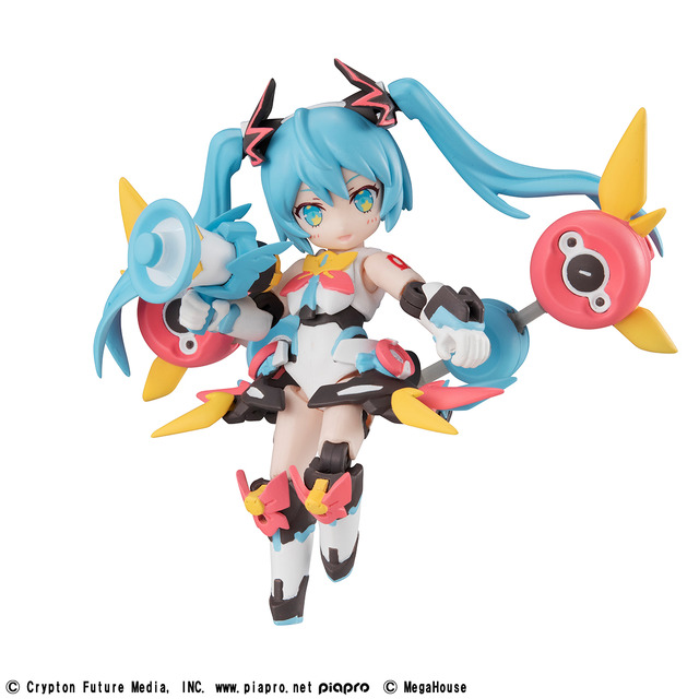 「初音ミク」「鏡音リン」「巡音ルカ」を全高約80mmで立体化！全身10カ所がフル可動、遊び方は無限大