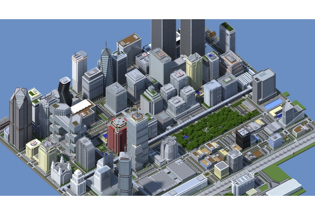 完成まで2年 マインクラフト で450万ブロックを積み上げた大都市マップがヤバい インサイド