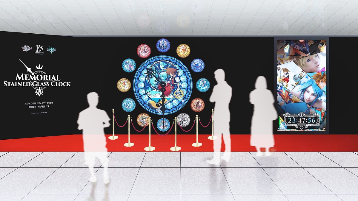 1月9日より キングダム ハーツ 15周年記念ステンドグラスが新宿駅構内に登場 特別展示も同時開催 インサイド