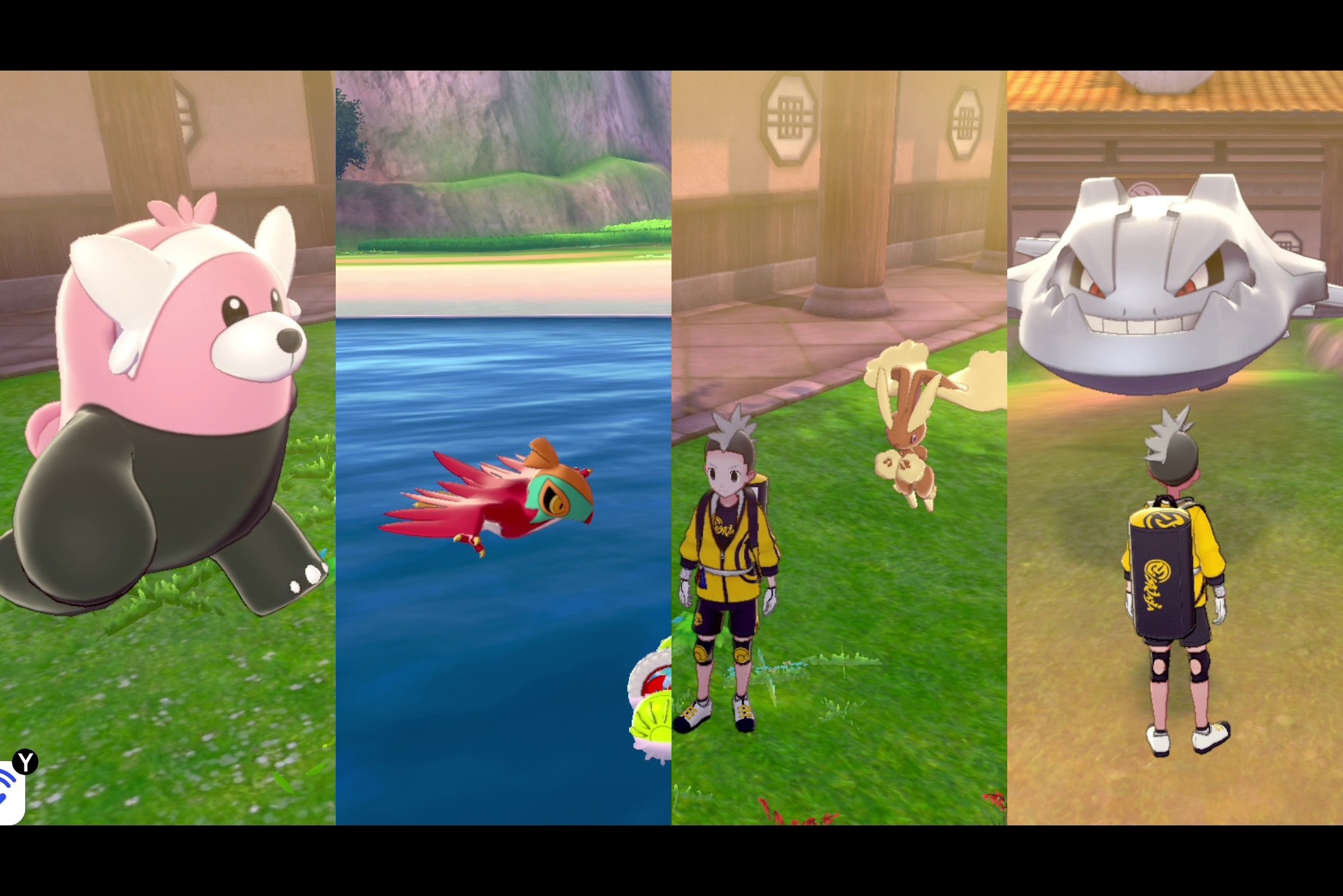 ポケモン ソード・シールド』「鎧の孤島」この連れ歩きがすごい