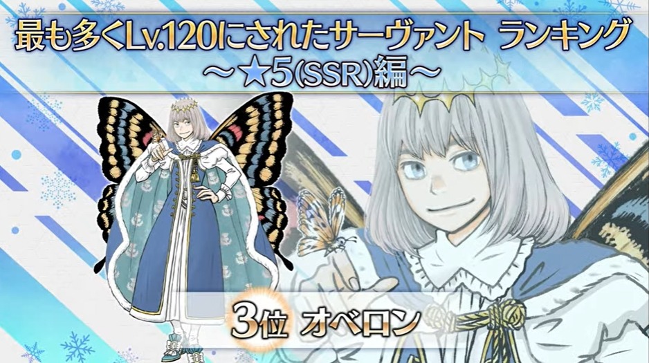 FGO』最も多く“LV120にされた☆5サーヴァント”を公式が発表─「S