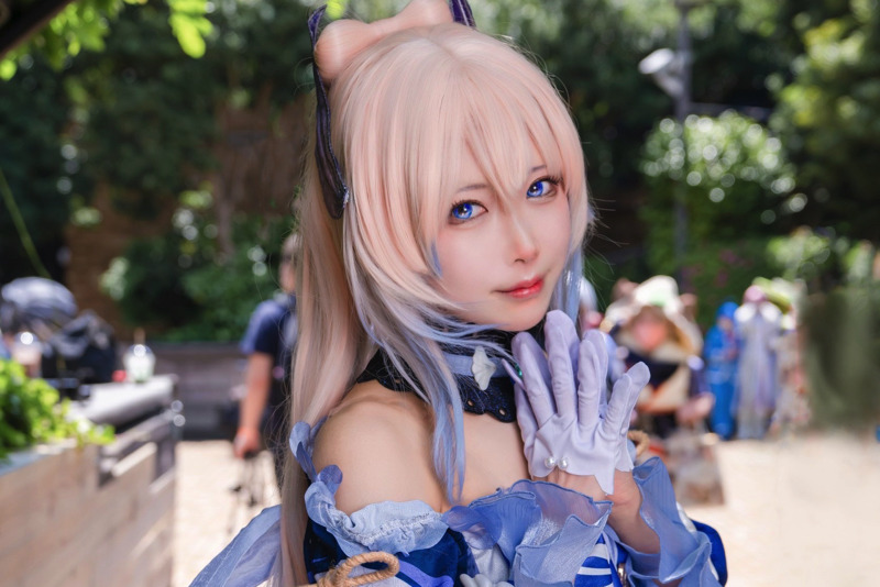 コスプレ】 『原神』「現人神の巫女」珊瑚宮心海の透明感溢れる