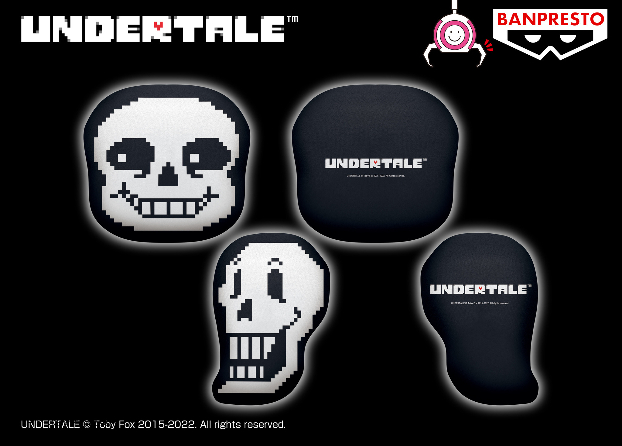 UNDERTALE』「サンズ」と「パピルス」がフェイスクッションに