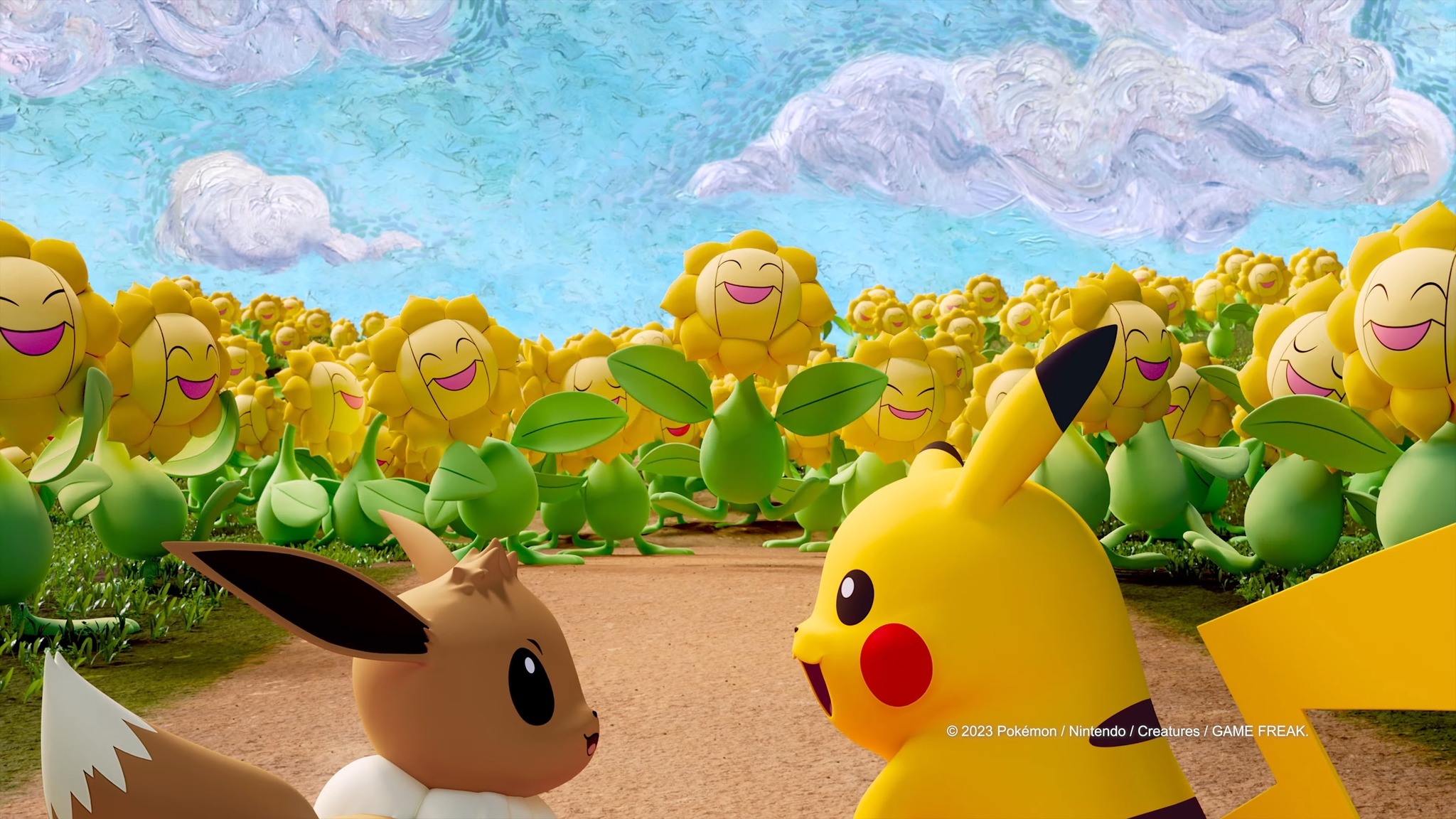 ピカチュウとイーブイが“ゴッホ”の世界に?『ポケモン』とゴッホ美術館
