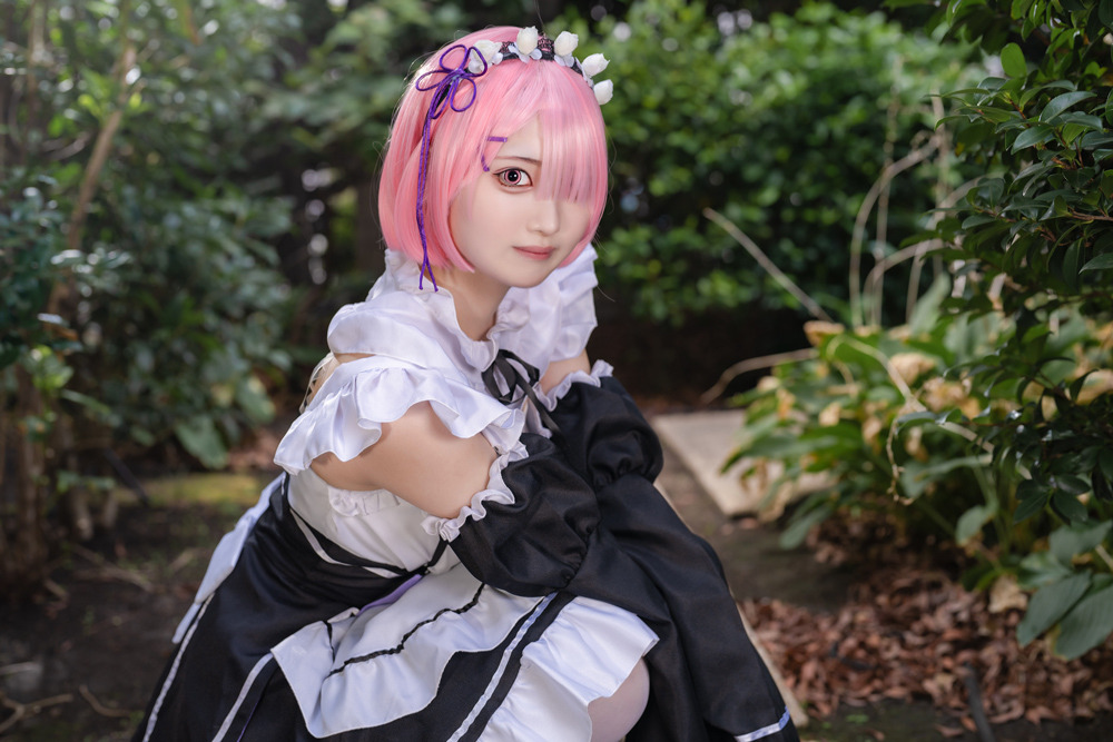 コスプレ】「リゼロ」の可憐な美少女メイド・ラム姉様に使役されたい