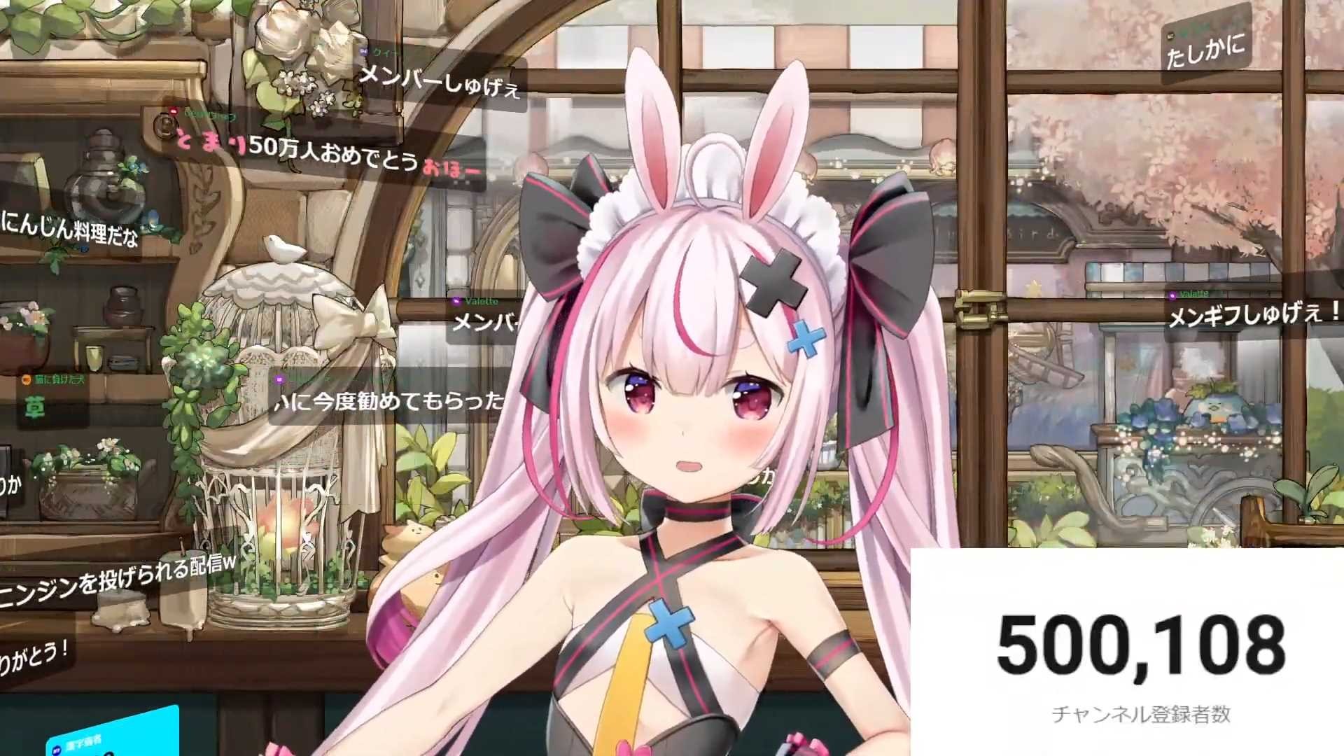 バーチャル美少女受肉”VTuber・兎鞠まり、チャンネル登録者数50