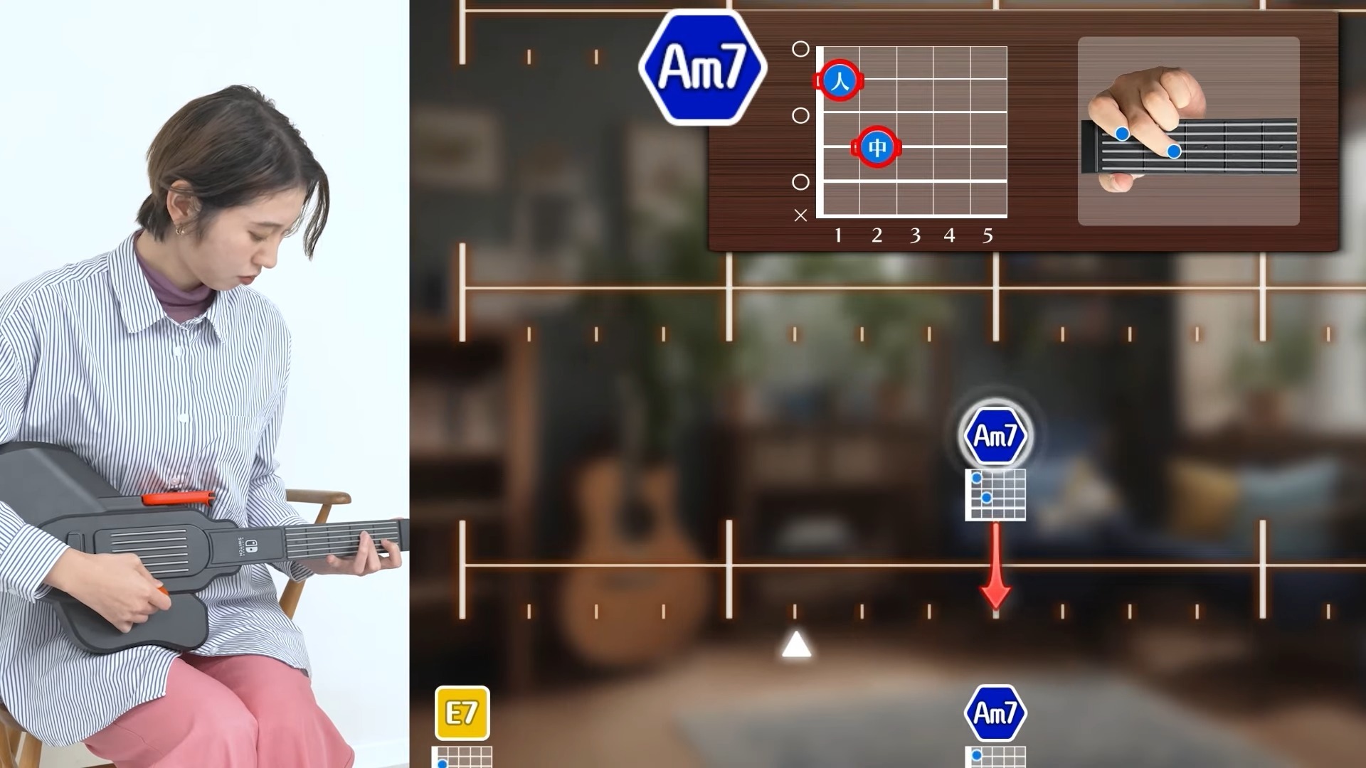 With Guitar Controler Nintendo Switch HORI GUITAR LIFE