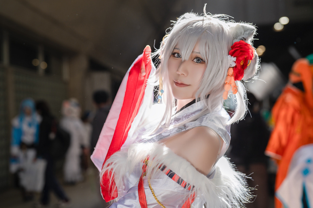 コスプレ】透き通るような白い肌！「ホロライブ」獅白ぼたん