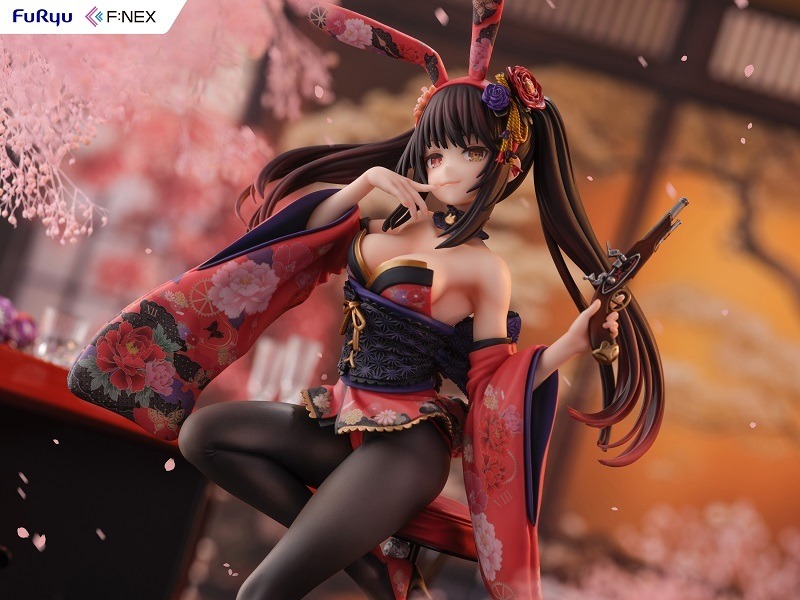 時崎狂三　4品＊ バニー　ブラック　刻々帝　GLITTER&GLAMOURS 和装にセクシーな黒タイツが映える！和バニーな「時崎狂三