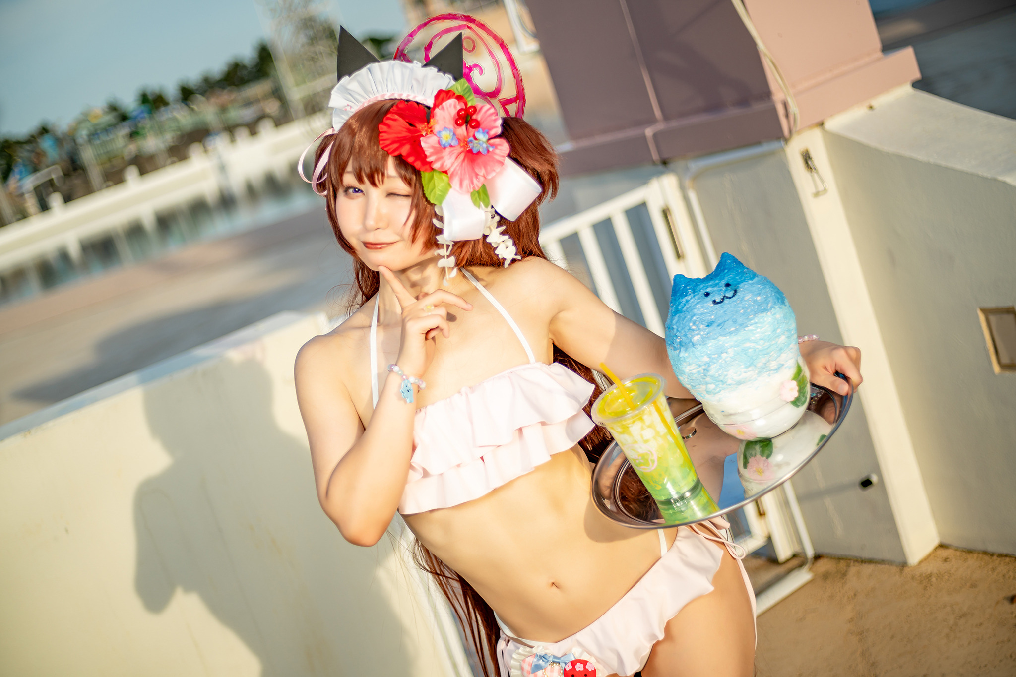 コスプレ】「ブルーハワイはいかが?」『ブルーアーカイブ コスプレ】「ブルーハワイはいかが?」『ブルーアーカイブ