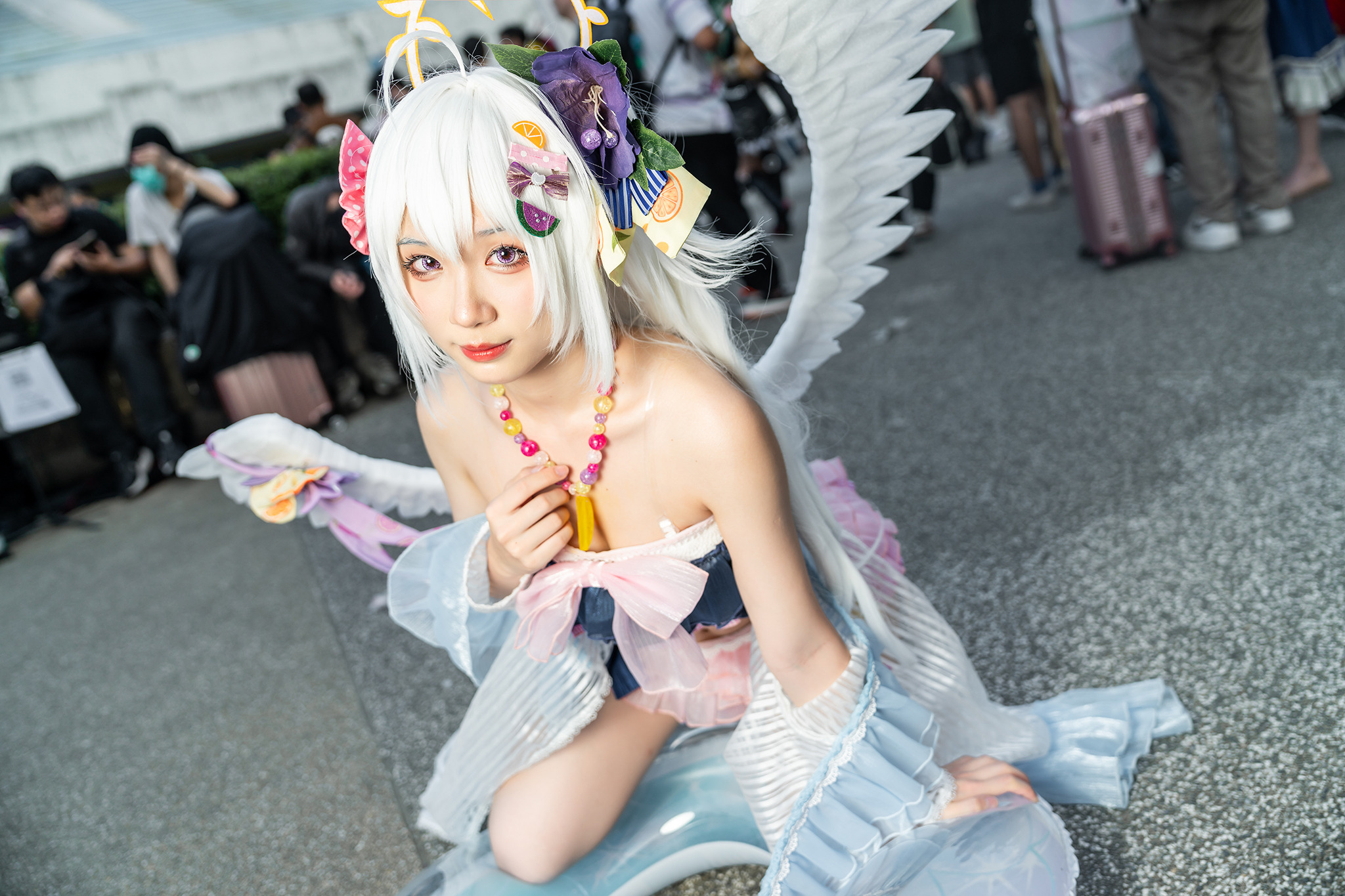 コスプレ】『ブルアカ』白洲アズサの尊い水着姿を完全再現