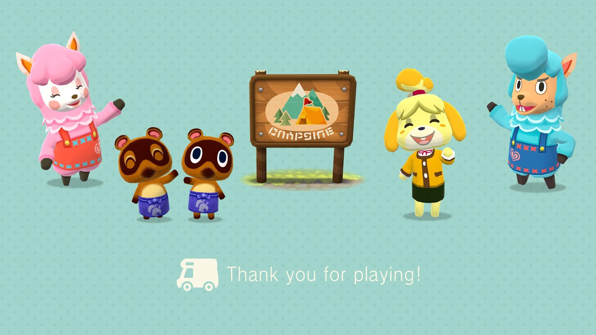 どうぶつの森 ポケットキャンプ』最終日限定のロード画面が