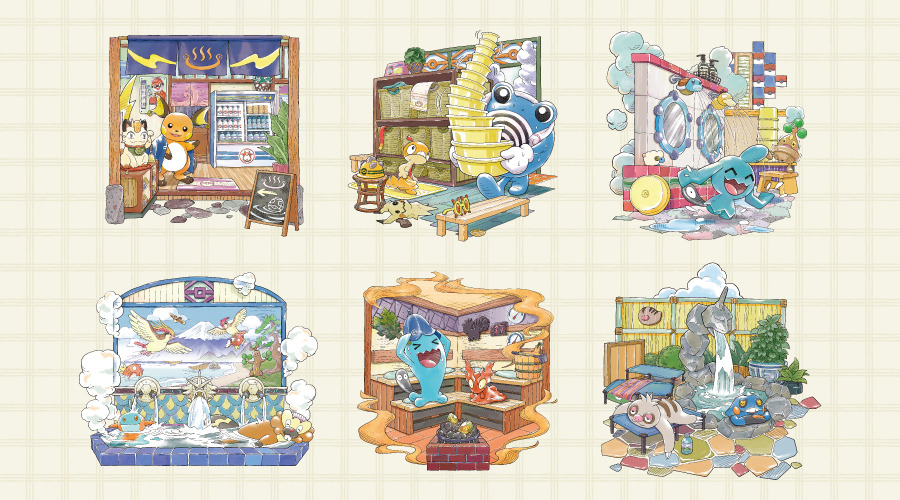 ポケモンがいる銭湯”をテーマにした「ぽけもんせんと～」が発売