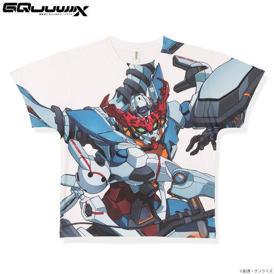 GQuuuuuuX、赤いガンダムが大胆にデザインされたTシャツも