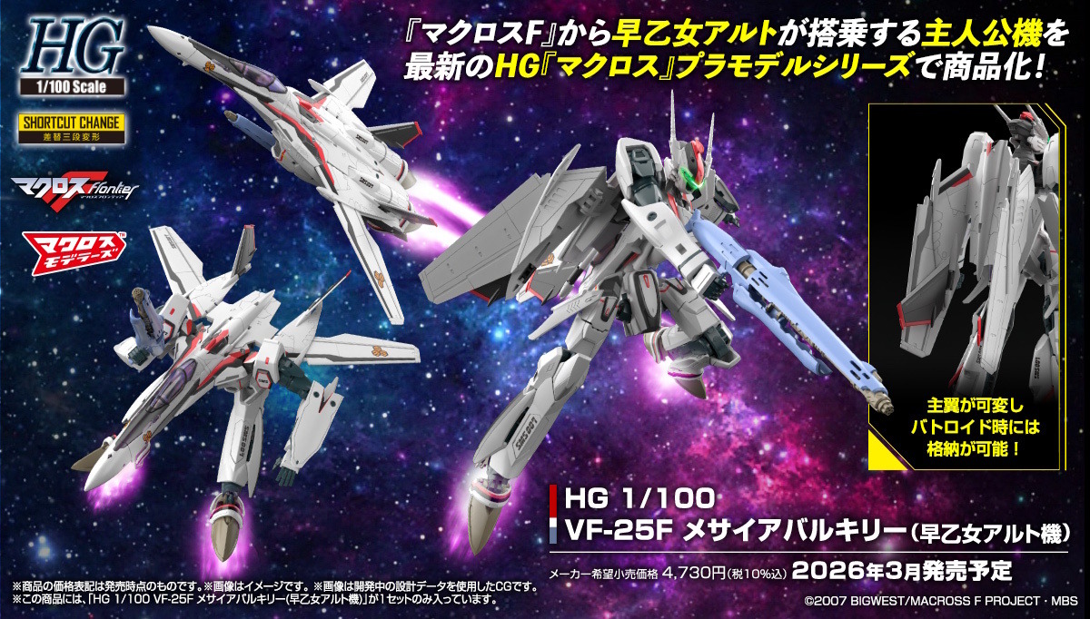 VF-25F メサイアバルキリー 早乙女アルト機 箱汚れダメージあり VF-25F メサイアバルキリー 早乙女アルト機 箱汚れダメージあり