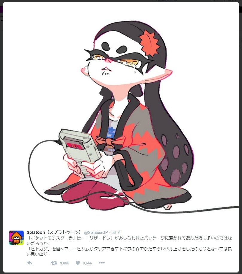 スプラトゥーン フェス ポケモン赤 Vs 緑 イラストが公開 ポケモンバトルの勝者はホタル インサイド