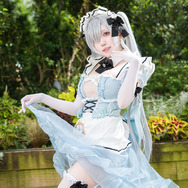 【コスプレ】ガーターベルト＆白ニーハイのチラ見せがエモい！魅惑的な表情で魅せる『NIKKE』シンデレラの美女レイヤー【写真9枚】