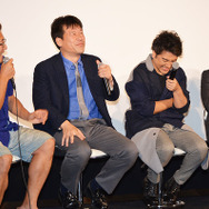 山田孝之＆ムロツヨシ＆佐藤二朗＆宅麻伸＆福田雄一監督山田孝之＆ムロツヨシ／「勇者ヨシヒコと導かれし七人」の第1話先行試写会