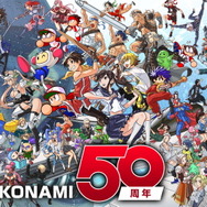 コナミの50周年記念イラストが話題に―メタルギア、ラブプラス、悪魔城、ゴエモンなど歴代IP大集合!