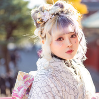 あまに（X：@kujoamani）／ヘアメイク：Miyako 霊子（X：@miyako_cheng）