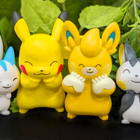 ピカチュウが可愛くほっぺを“すりすり”！『ポケモン』たちが頬に手をあてたキュートなマスコットがカプセルトイで発売