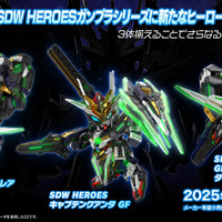 3体の合体ギミック搭載！「SDW HEROES」ガンプラシリーズの新キットが3月22日発売ーメカデザイナー・宮内利尚氏が設定イラストを特別公開