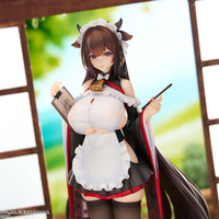 はち切れんばかりの“たわわ”なボリューム感！『アズレン』樫野が着せ替え「つまずきトラブルメイド」の姿でフィギュア化