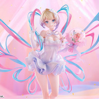「ニディガ展2」で披露された“超てんちゃん”パーティドレス姿がフィギュアに！特徴的なツインテールやオーロラのような光沢にドキドキ