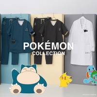 ポケモン柄の白衣がお洒落！医療用ブランド「クラシコ」からコラボコレクション第4弾発売―モンボ型のボタンやワンポイントにピカチュウも