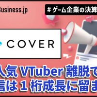カバーは「ホロライブ」トレカ好調で物販の売上が2倍増、人気VTuber離脱で配信は1桁成長に留まる【ゲーム企業の決算を読む】