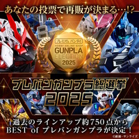 上位は再販の可能性もある「プレバンガンプラ総選挙2025」開催！のべ約750点の中から、ユーザー投票で頂点が決まる
