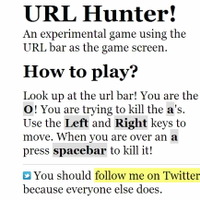 元マクシスが作った、URLバーを使ったゲーム「URL Hunter」 