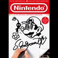 「Official Nintendo Magazine」のために描いた宮本氏直筆のイラストが公開 ― 100号記念の表紙に