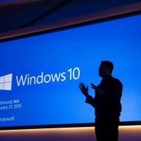 今年1月に行われた「Windows 10」発表会の模様