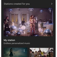 「YouTube Music」アプリ画面