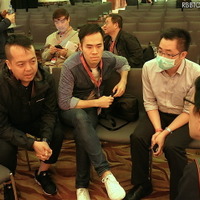 インタビューに答えてくれた香港メディアのみなさん（写真左から、ERIC FUNG氏、PANG SUNG KIT氏、DESMOND CHOW氏）