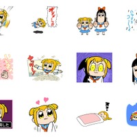 「ポプテピピック」のうごくLINEスタンプが配信開始、流行間違いなしの“エイサイハラマスコイおどり”も！