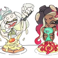 『スプラトゥーン2』テンタクルズを描くフェスイラスト公開─食欲全開なヒメとハートをちらすイイダ、どっちも可愛い！