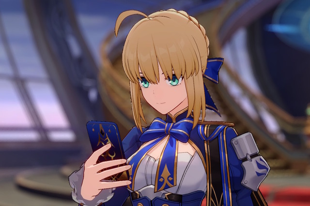 セイバーとアーチャー、『崩壊：スターレイル』×『Fate』コラボでついに“スマホ”を持つ―どんなデザインなのか？さっそく見てみた 画像