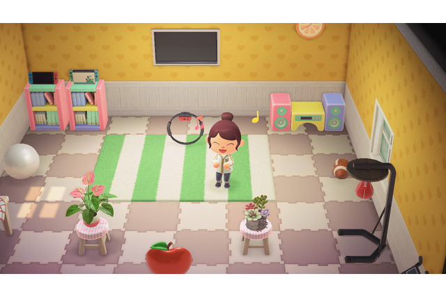 『あつまれ どうぶつの森』リングフィット部屋を作って“スポーツの秋”を実感!パステルカラーを使えば、ヤル気も自然と上がるかも 画像
