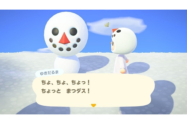 『あつまれ どうぶつの森』で ゆきだるま、つく~ろう~♪トライ&エラーを繰り返してカンペキなゆきだるま作りに挑戦 画像
