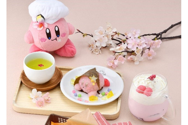 「カービィカフェ」“春の期間限定フェア”が3月19日より開催!お花見気分を楽しめる新メニュー3種類が登場 画像