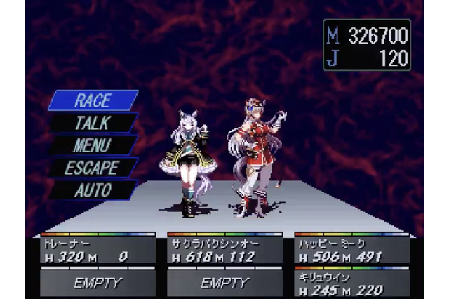 『ウマ娘』ゴルシ&マックイーンが「某悪魔召喚RPG風」のドット絵に!支離滅裂な交渉は“悪魔会話”と違和感なし? 画像