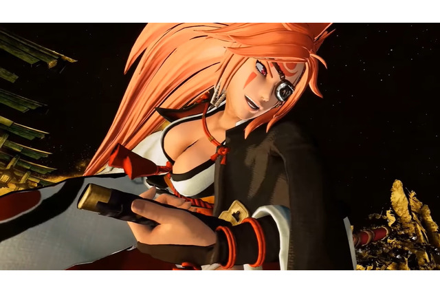 『サムスピ』×『ギルティギア』コラボキャラは「梅喧」！お馴染みの「畳返し」や「妖斬扇」を披露 画像