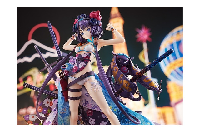 『FGO』剣豪もびっくりの四本刀がド迫力!大胆水着の「葛飾北斎(セイバー)」フィギュア化 画像