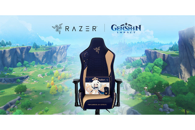 『原神』モデルのゲーミングチェア、マウス、マウスパッドが登場！Razerコラボ商品2月10日発売 画像